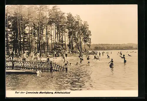 AK Moritzburg, Partie am Mittelteichbad