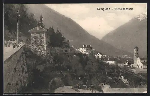 AK Crevalodossola /Sempione, Venduta con Chiesa