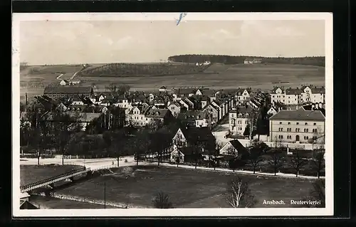 AK Ansbach, Reuterviertel aus der Vogelschau