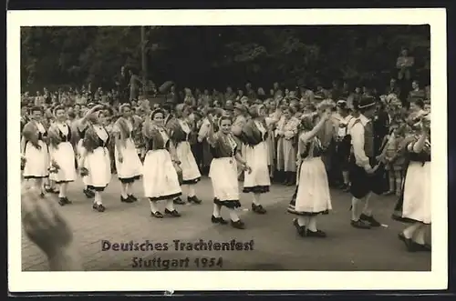 AK Stuttgart, Deutsches Trachtenfest 1954