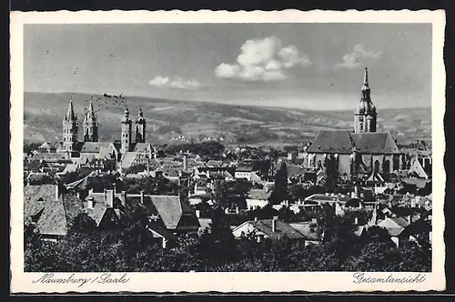 AK Naumburg /Saale, Gesamtansicht mit Kirchen