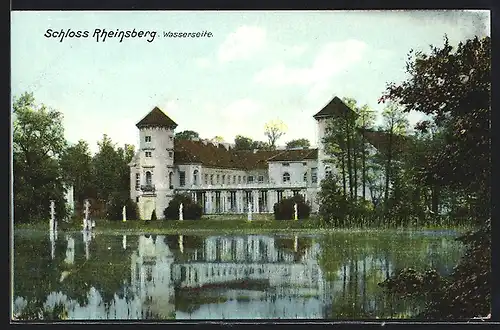 AK Rheinsberg, Schloss Rheinsberg, Wasserseite