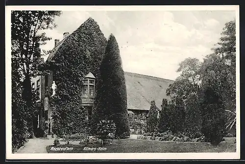 AK Rechtenfleth, Allmers-Heim, Gartenansicht