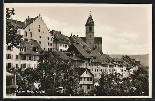 AK Aarau, Blick auf die Prot. Kirche