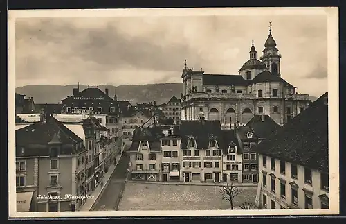 AK Solothurn, Klosterplatz aus der Vogelschau