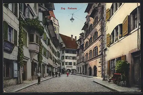 AK Zug, Strasse am Rathaus