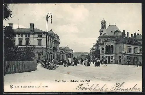 AK Winterthur, Bahnhof und Post