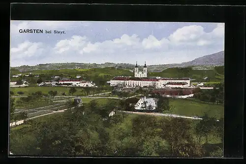 AK Garsten bei Steyr, Blick auf das Kloster