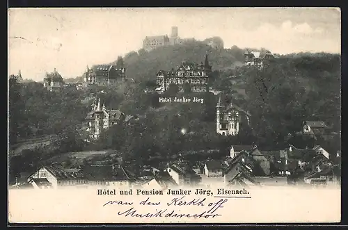 AK Eisenach / Thür., Hotel und Pension Junker Jörg