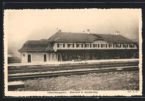 AK Kandersteg, Bahnhof, Lötscherbergbahn