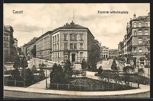 AK Kassel, Parkanlage am Friedrich-Wilhelmplatz