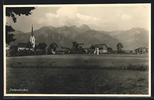 AK Stefanskirchen, Ortsansicht mit Kirche