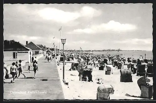 AK Kellenhusen, Strand mit Strandkorbvermietung