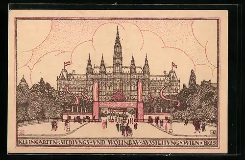 AK Wien, Kleingarten-Siedlungs- und Wohnbau-Ausstellung 1923