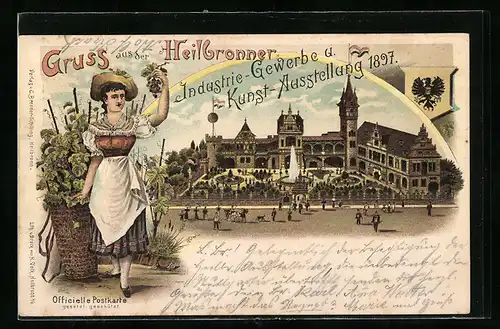 Lithographie Heilbronn, Industrie-Gewerbe- u. Kunst-Ausstellung 1897