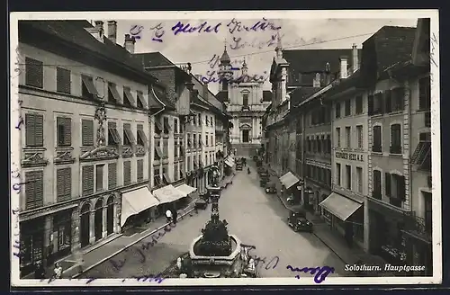 AK Solothurn, Geschäftshaus Gebrüder Hess AG in der Hauptgasse