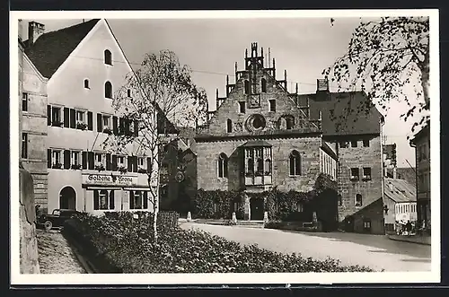 AK Sulzbach-Rosenberg, Rathaus mit Gasthaus Krone