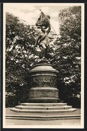 AK Bremen / Stadt, Kriegerdenkmal