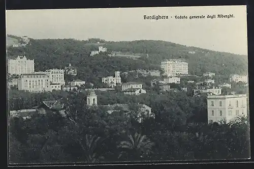 AK Bordighera, Veduta generale degli Alberghi