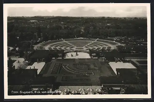 AK Essen, Gruga-Park, Blick vom Grugaturm