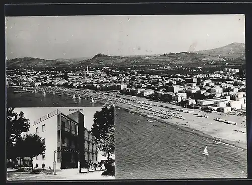 AK Cattolica, Hotel Klettgau, Ortsansicht mit Strand