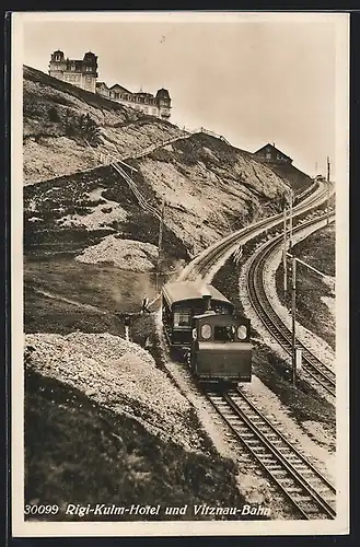 AK Rigi, Rigi-Kulm-Hotel und Vitznau-Bahn, Bergbahn