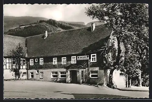 AK Hildfeld im Hochsauerland, Gasthof Sengen, Aussenansicht