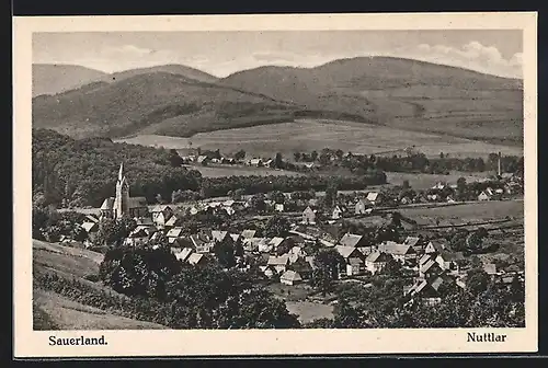 AK Nuttlar /Sauerland, Gesamtansicht der Ortschaft