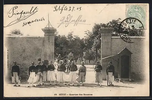 AK Sétif, Quartier des Zouaves