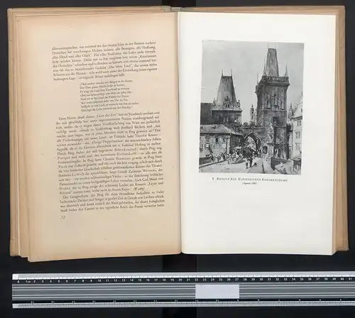 Raumbildalbum 100 Raumbildaufnahmen, Ansicht Prag, Das Hunderttürmige Prag die alte Kaiserstadt an der Moldau