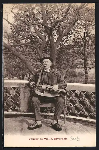 AK Burgund / Bourgogne, Joueur de Vielle, Nivernais