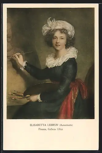 Künstler-AK Elisabetta Lebrun, Autoritratto