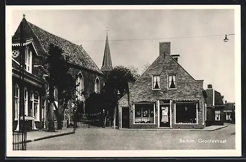 AK Bedum, Grootestraat, Strassenpartie