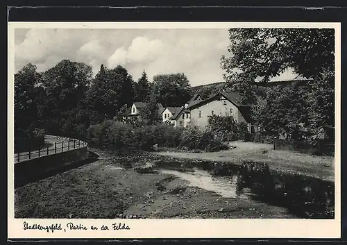 AK Stadtlengsfeld, Partie an der Fulda