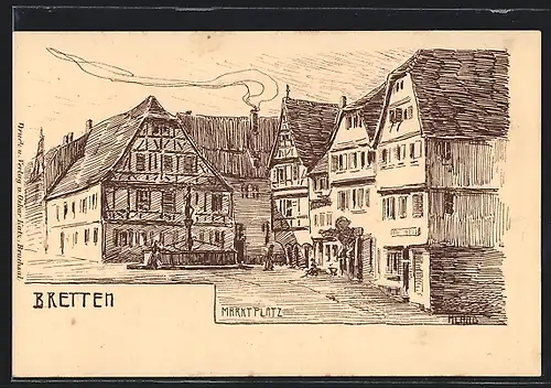 AK Bretten, Marktplatz