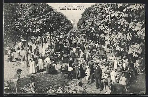 AK Amiens, Marché sur l`eau