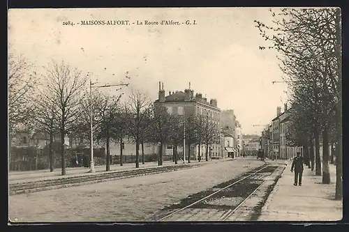 AK Maisons-Alfort, La Route d`Alfort