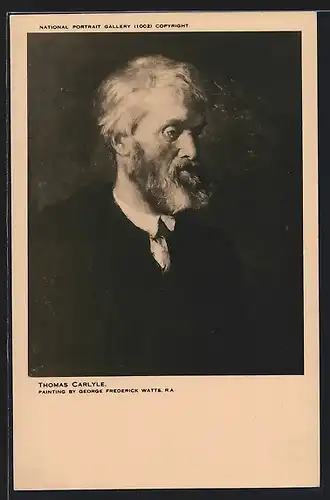 AK Portrait von Thomas Carlyle, Schriftsteller