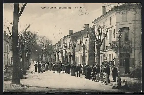 AK Gontaud, Les Allées