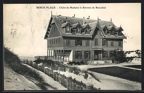 AK Berck-Plage, Chalet de Madame la Bronne du Rotschild