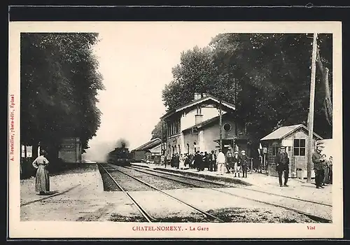 AK Chatel-Nomexy, La Gare, Bahnhof