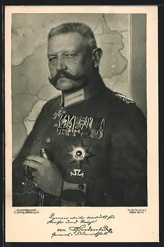 AK Generalfeldmarschall Paul von Hindenburg