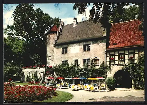 AK Aschach bei Bad Kissingen, Schloss Café Aschach