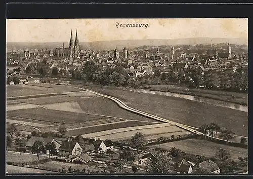 AK Regensburg, Stadtansicht