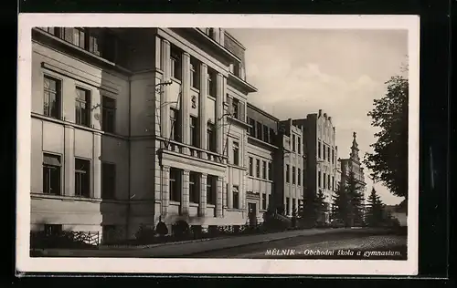 AK Mélnik, Obchodní skola a gymnasium