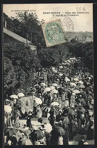 AK Saint-Junien, Fetes des Ostensions, Vue de la Procession