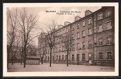 AK Belfort, Institution Ste-Marie, Facade et Cour