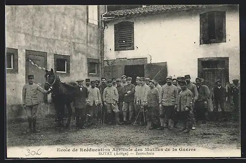 AK Royat, Ecole de Reéducation Agricole des Mutiles de la Guerre, Zootechnie