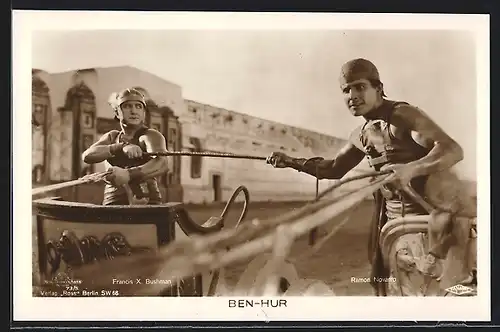 AK Ben-Hur, Francis X. Bushman und Ramon Novarro, Messala und Ben Hur