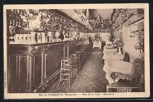 AK Marseille, Bar du Flobert`s, Restaurant, Rue de la Tour